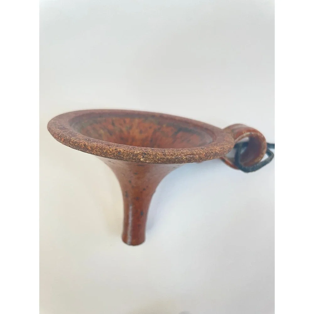 Wally Schwab Studio Pottery Funnel Vintage PNW Ceramic Speckled Stoneware